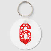 Fun 67 Number 6-7 6 7 Matching Valentine Six Seven Schlüsselanhänger (Vorderseite)