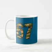 Fun 67 Six Seven Hunting Camo 6 7 Meme Gen Alpha C Kaffeetasse (Links)