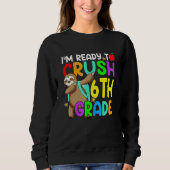 Fun 6th Fourth Grade Dabbing Sloth Back To School  Sweatshirt (Vorderseite)