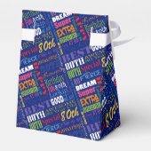 Fun 80th Birthday Party Personalisiert Monogram Geschenkschachtel (Rückseite)
