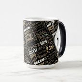 Fun 80th Birthday Party Personalisiert Monogram Verwandlungstasse (VorderseiteRechts)