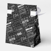 Fun 85. Geburtstagspartei Personalisiert Monogramm Geschenkschachtel (Rückseite)