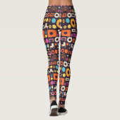 Fun 90s Retro Muster Leggings (Rückseite)