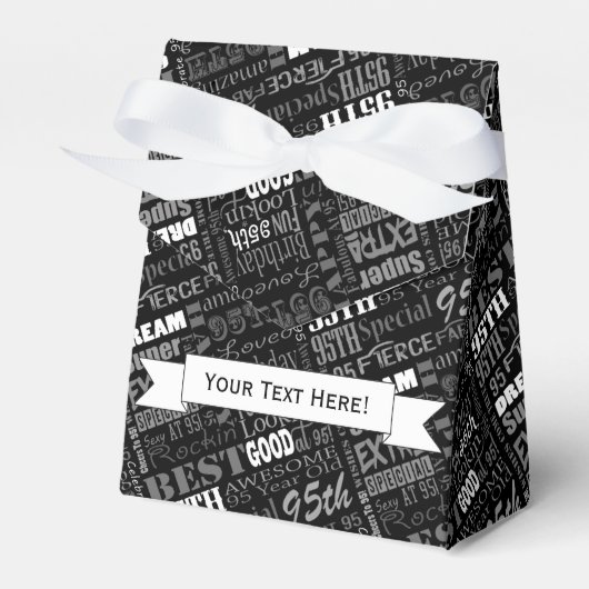 Fun 95. Geburtstagspartei Personalisiert Monogram Geschenkschachtel (Vorderseite)