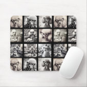 Fun 9 Photo Collage Pictures Mousepad (Mit Mouse)