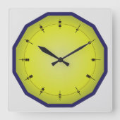 Fun Abacus Style 12-seitig Quadratische Wanduhr (Vorderseite)