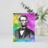 Fun Abraham Lincoln in Shades Postkarte (Stehend Vorderseite)