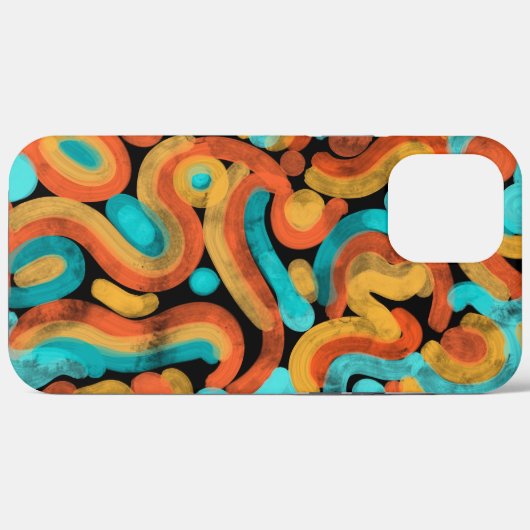 Fun, abstract, colorful phone case (Rückseite (Horizontal))