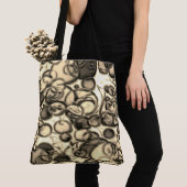 "Fun Abstrakt Neutral Black Tan Colors" Totentasch Tasche (Von Nahem)