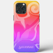 Fun Abstrakt Rainbow Inspirivity iPhone Case (Rückseite)