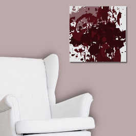 Fun Abstrakt Rosewood Roter Spritzer Kunst, Dichtu Poster