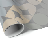 Fun Abstrakte Kreise Quadrate Popart Muster Geschenkpapier (Rolleneckpunkt)