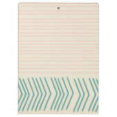 Fun Abstrakte Linie Zeichnend in Aquamarin und Pas Klemmbrett (Rückseite)