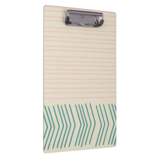 Fun Abstrakte Linie Zeichnend in Aquamarin und Pas Klemmbrett (Rechts)