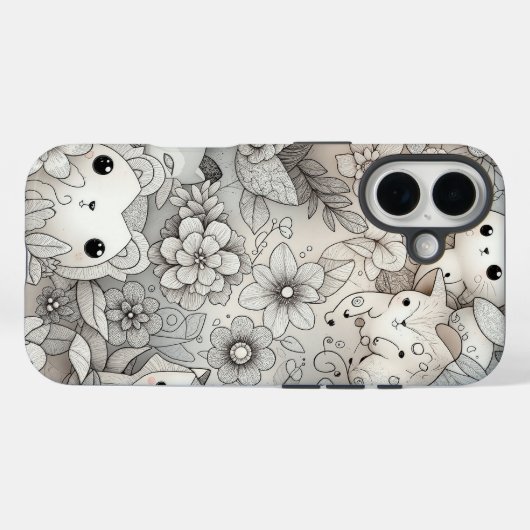 Fun Abstrakte Tiersammlung Case-Mate iPhone Hülle (Rückseite (Horizontal))