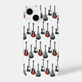 Fun Acoustic Electric Gitarren Music Pattern Desig iPhone Hülle (Rückseite)