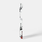 Fun Acoustic Electric Gitarren Music Pattern Desig iPhone Hülle (Linke Seite)