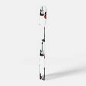 Fun Acoustic Electric Gitarren Music Pattern Desig iPhone Hülle (Rechte Seite)