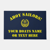 Fun ahoy Segler nautische Boote Fußmatte (Vorderseite)