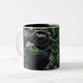 Fun AI Fantasy Frog mit Brillen Creature Tasse (Vorderseite Links)