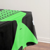 Fun Alien Santa Geek Spaß Grün und Schwarz Spaß Tischdecke (Beispiel)
