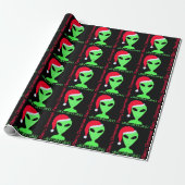 Fun Alien Santa Geek Spaß LGM Weihnachten Geschenkpapier (Ungerollt)