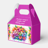 Fun Aloha Tropical Birthday Luau Geschenkschachtel (Vorderseite)