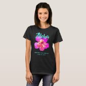 Fun Aloha Tropical Birthday Luau Party T - Shirt (Vorne ganz)