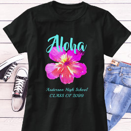 Fun Aloha Tropical Luau Party Abschluss T-Shirt
