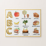 Fun Alphabet ABCs Personalisierter Name Puzzle<br><div class="desc">Spaß für die Familie - lernen Sie ABCs und lernen Sie etwas über Veggie's - wie sie wachsen und was sie in unserem täglichen Leben werden können. Ich denke, es ist wichtig, darüber nachzudenken, wie sich die Dinge zueinander verhalten. Dies ist nur ein einfacher Anfang des Denkprozesses. Alle Designfragen oder...</div>
