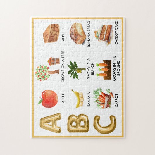 Fun Alphabet ABCs Personalisierter Name Puzzle (Vertikal)