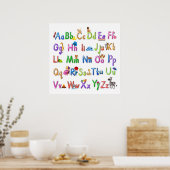 Fun Alphabet Poster (Küche)