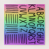 Fun Alphabet Rainbow Jigsaw Puzzle (Horizontal)