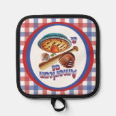 Fun American as Baseball & Apple Pie  Topflappen (Vorderseite)