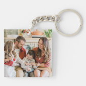 Fun American Flag, Patriotic USA, Familienname Fot Schlüsselanhänger (Rückseite)