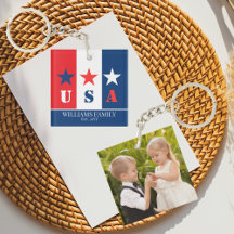 Fun American Flag, Patriotic USA, Familienname Fot