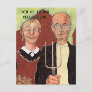 FUN ~ AMERIKANISCHE GOTHISCHE ANNIVERSARISCHE PART EINLADUNG