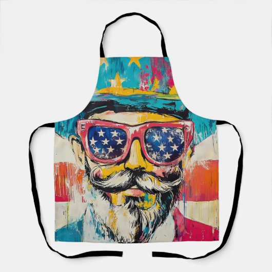 Fun Amerikanische Unabhängigkeitstag Schürze (Vorderseite)