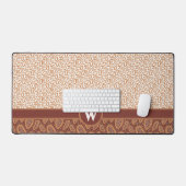 Fun Amoeba Formen mit Monogram Schreibtischunterlage (Tastatur & Maus)