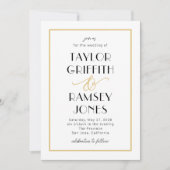 Fun Ampere und Editable Color Wedding Einladung (Vorderseite)