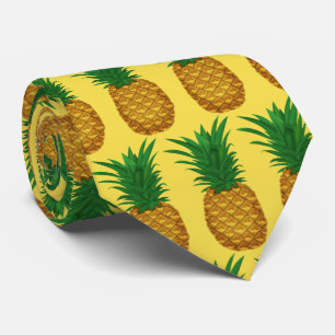 Fun Ananas Muster gekachelte Frucht Krawatte