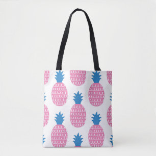 Fun Ananas nahtlose Muster Vintage Darstellung Tasche