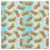 Fun Ananas Obstmuster Wasserfarbene Kunst, Dichtun Stoff (Nahaufnahme)