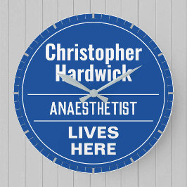 Fun Anästhesisten Wall Plaque Stil große Uhr