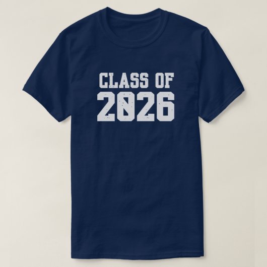 Fun and Catchy "Senior Class of 2026" T - Shirt (Design vorne)