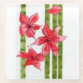 FUN AND FABULOUS POINSETTA CHRSITMAS COASTER GLASUNTERSETZER (Vorderseite)