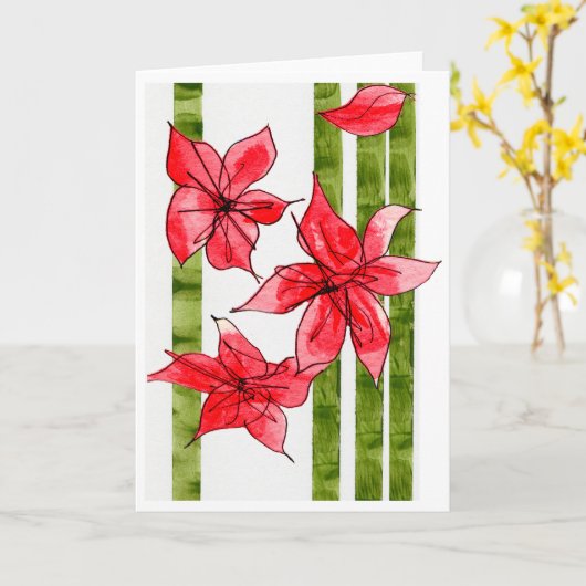 FUN AND FESTIVE HOLIDAY CARD KARTE (Gelbe Blume)