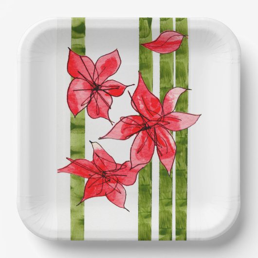 FUN AND FESTIVE SQUARE PAPER PLATE PAPPTELLER (Vorderseite)
