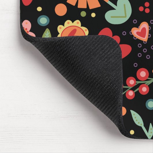 "Fun and Funky" Floral Inspirivity Mouse Pad Mousepad (Ecke)
