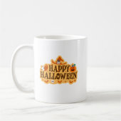 Fun and Spooky Happy Halloween Sticker Design Kaffeetasse (Links)